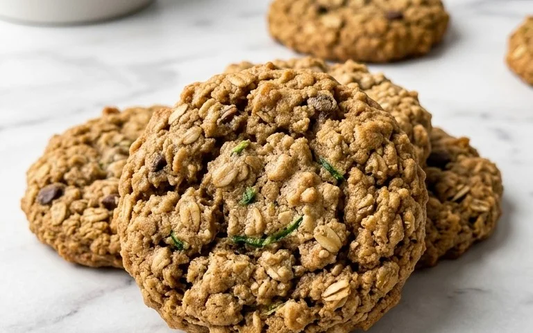 Healthy Zucchini Oatmeal Cookies