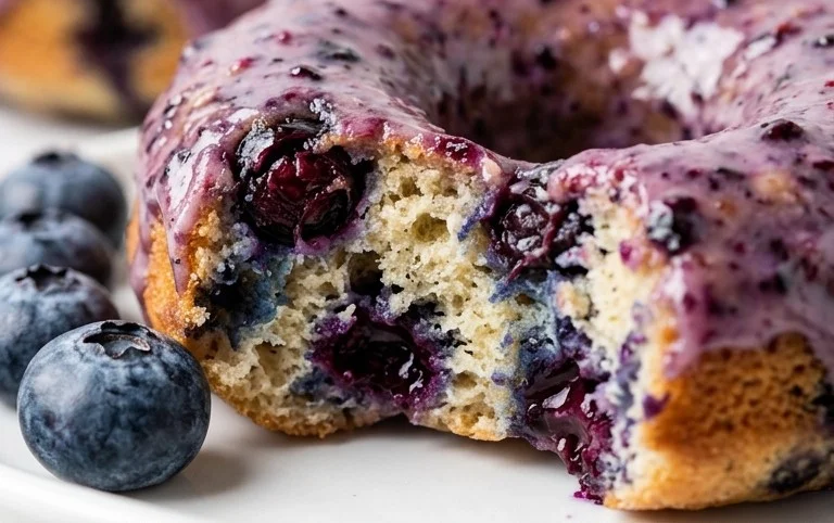 Blueberry Cake Donuts