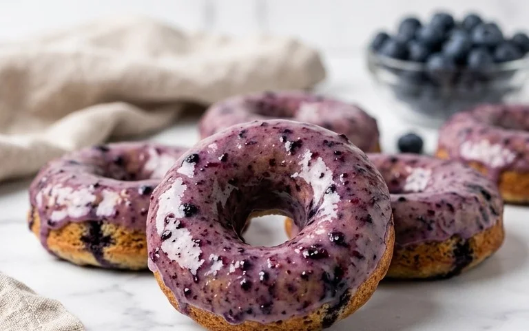 Blueberry Cake Donuts