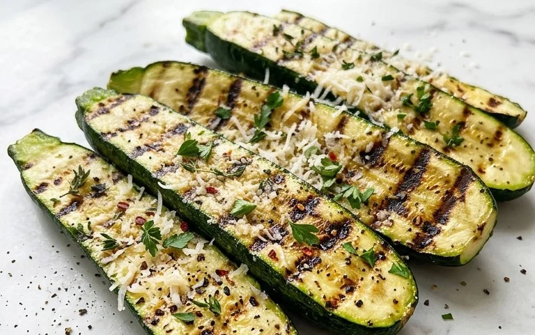 Grilled Zucchini with Parmesan